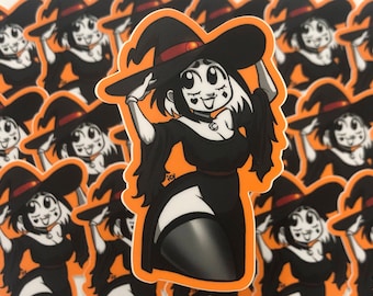 Witch Henriette - 3.5&quot; Vinyl Sticker