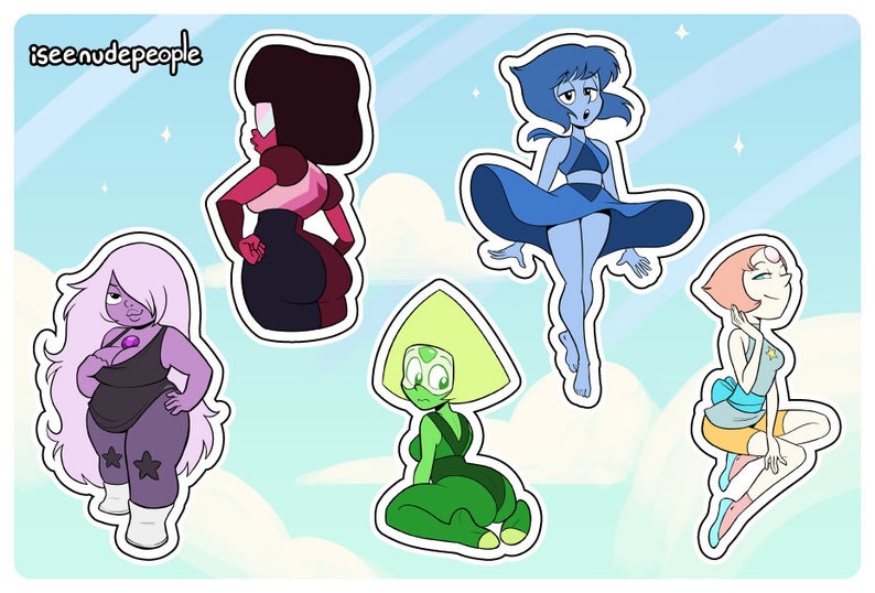 steven universe stickers glossy 4x6 sticker sheet etsy