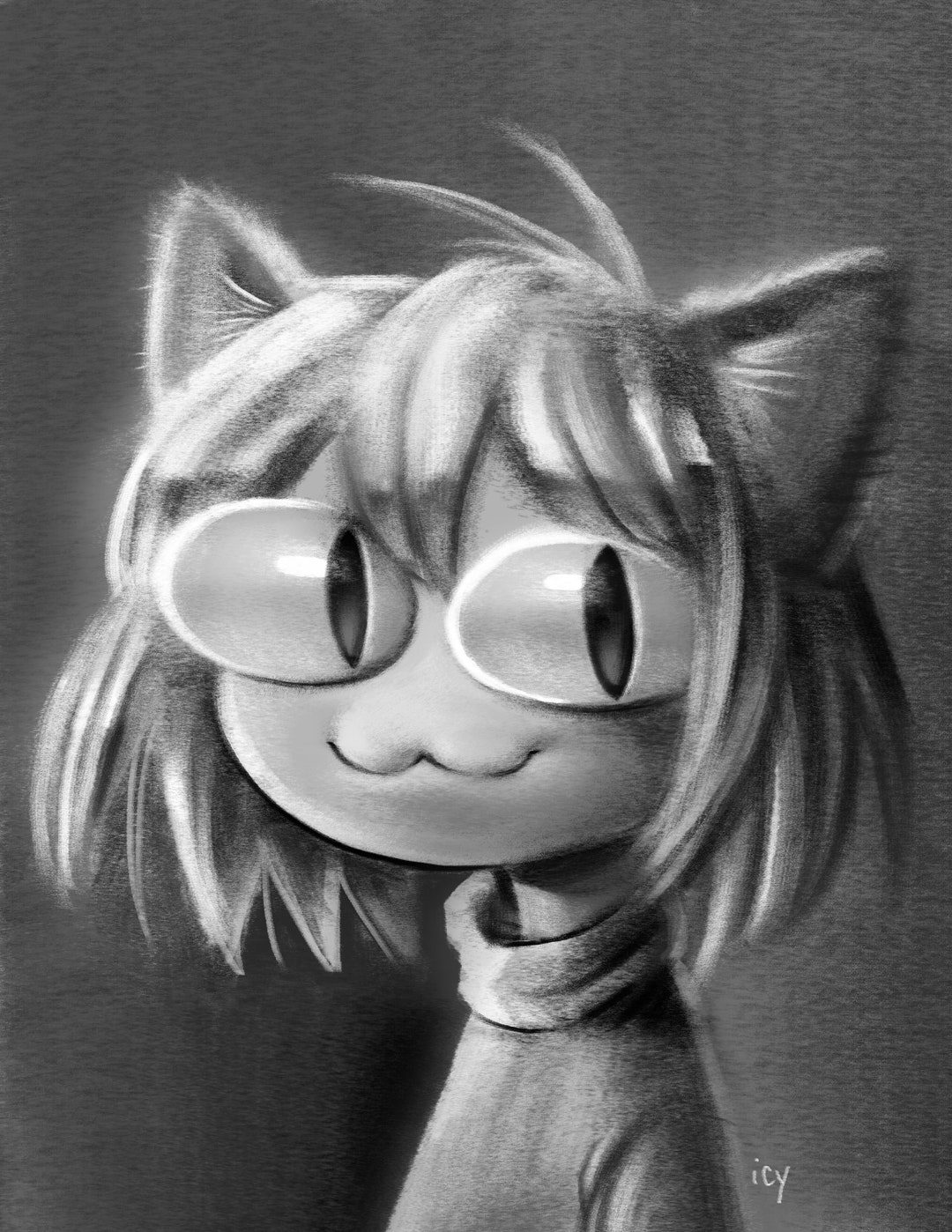 「毛づくろい　- neco sketch series」 額付き　箱あり il_1080xN.5999871984_iw0p.jpg