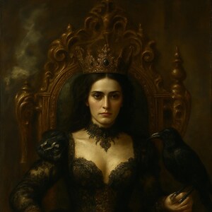 The Shadow Queen – Renaissance Digital Art Print