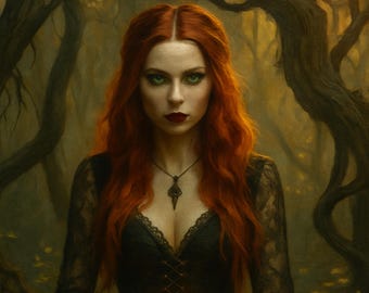 Bewitching Vixen - Renaissance Digital Print