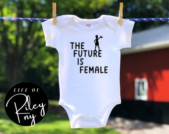 The Future is Female Baby Bodysuit, Perfect Gift for a Baby Girl, Baby Feminist, Girl Power
