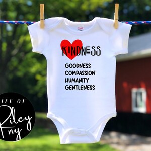 Kindness Definition Baby Bodysuit, Kindness Baby, Inspiration Word Bodysuit, Pregnancy Announcement, Baby Shower Gift, Gender Reveal