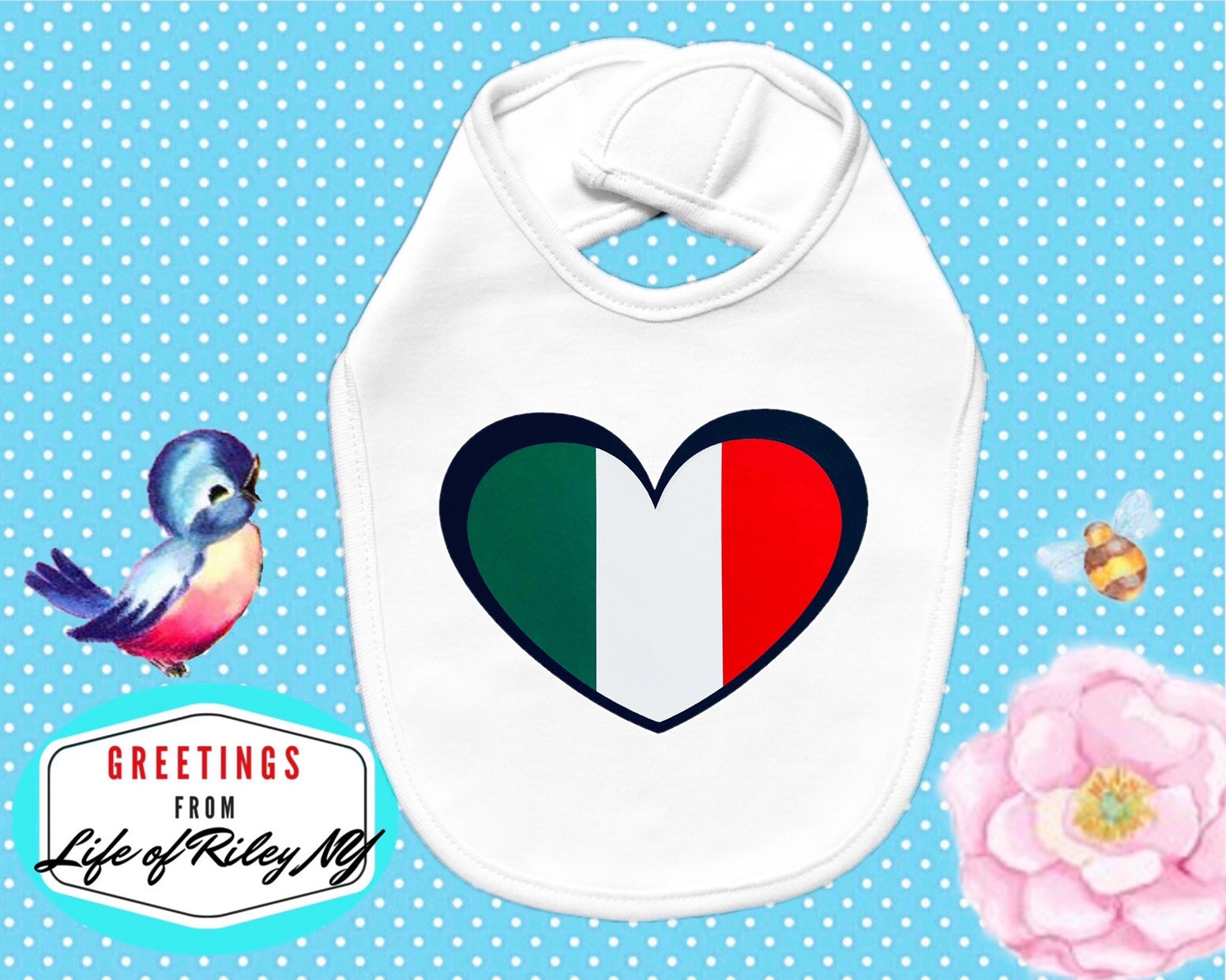 Italy Baby Set, Italian Baby Clothes, Set Includes Italy Baby Bodysuit