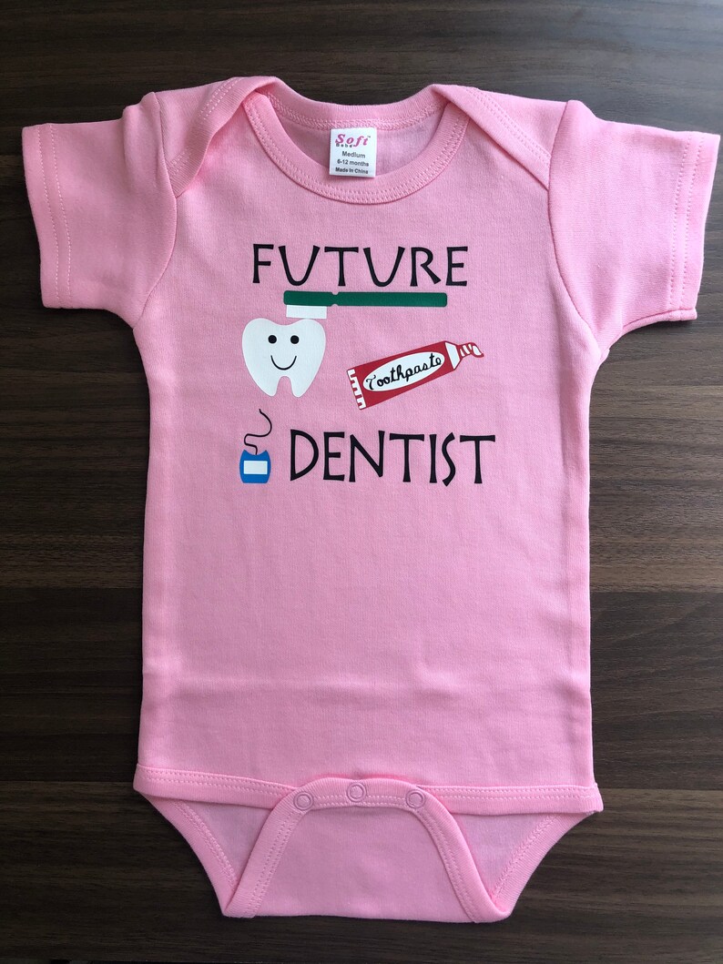 Future Dentist Baby Bodysuit Dentist Baby Pregnancy Etsy