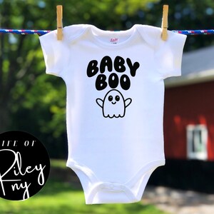 Baby Boo Bodysuit/Halloween Baby/Baby Ghost/Halloween Baby Clothes/Halloween Costume Baby/ Baby Ghost Costume