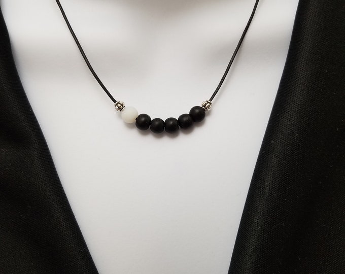 Elegant Black Beaded Necklace