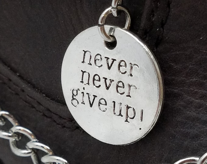 Never Never Give Up Boot & Shoe Jewelry