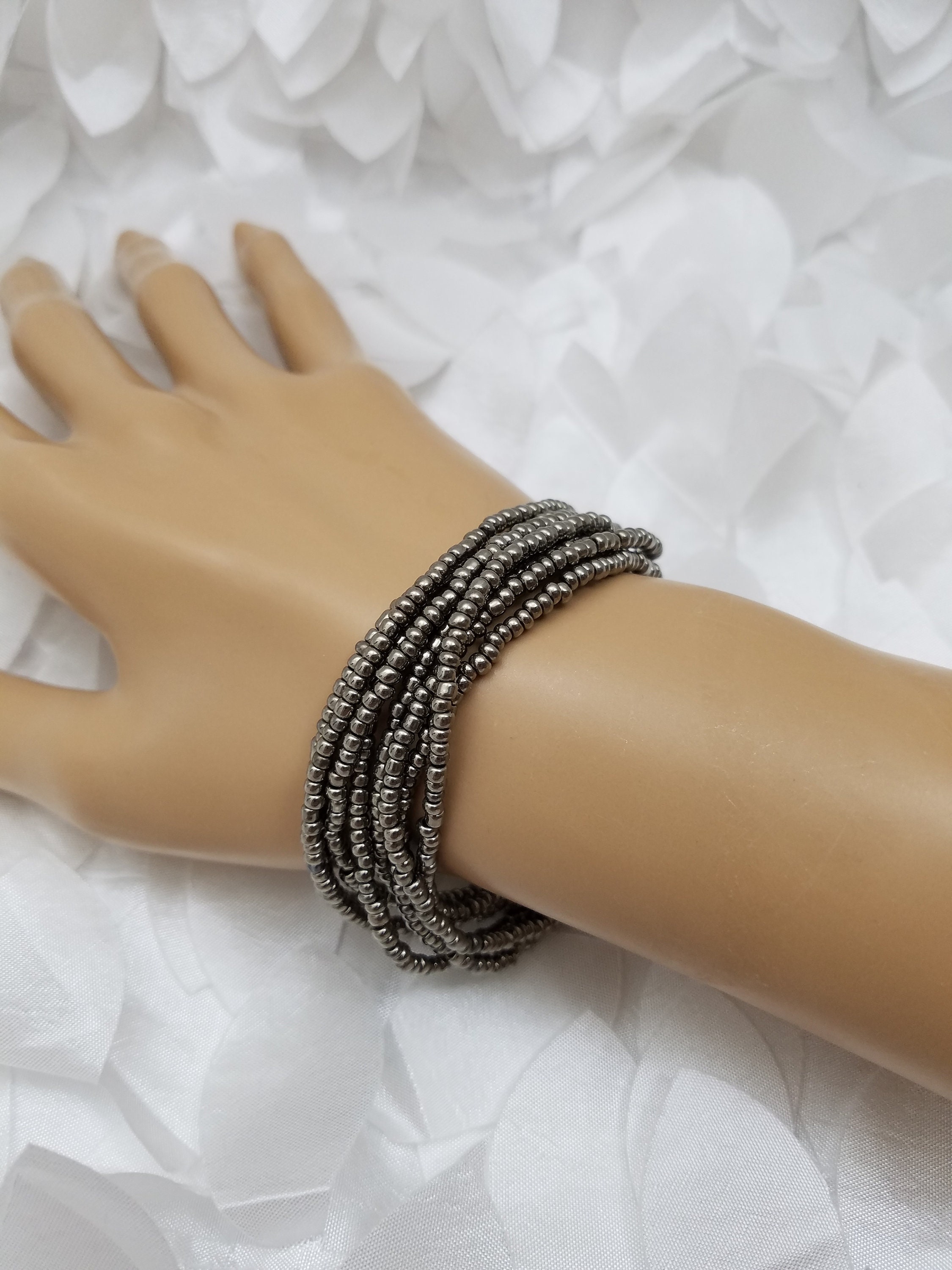 Multi strand bracelet silver Clearance