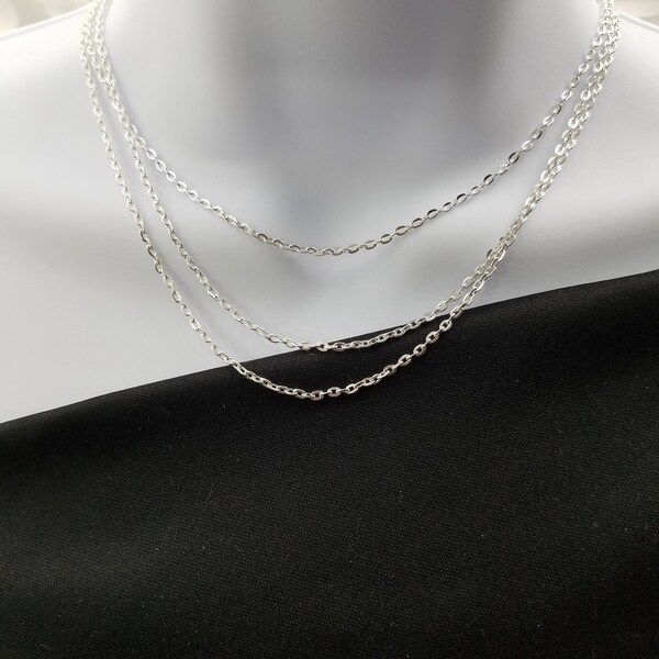 Simple Multi-Chain Necklace