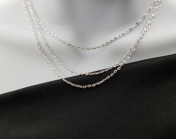 Simple Multi-Chain Necklace