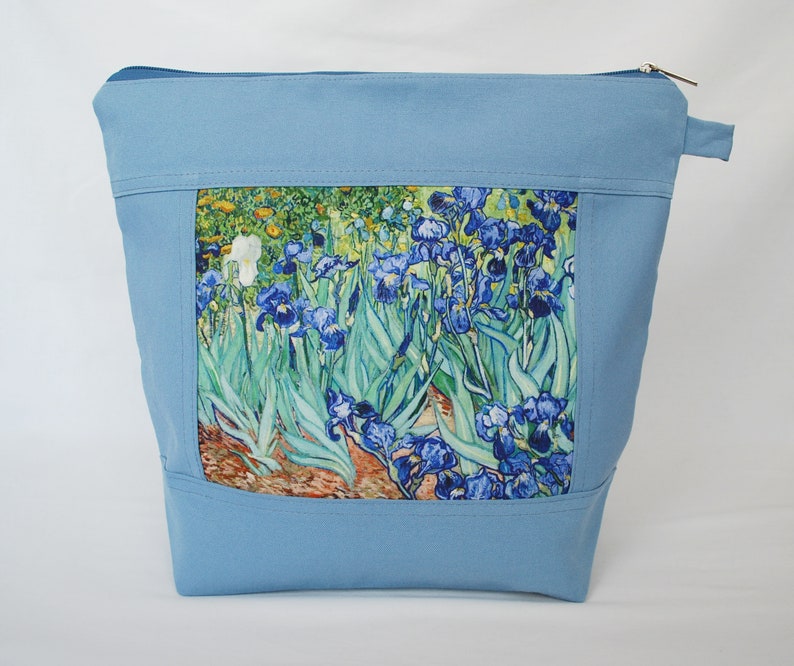 Project Bag Knitting Organizer Knitting Yarn Tote Knitting Project Bag Project Bag Bag Zipper Van Gogh Print Knit Bowl