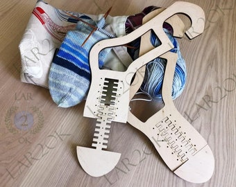 Pair (x2) Socks Blockers  Wooden Socks Blockers Knitting Gift Idea Handmade Knitting Tool Sock Dryer Knitted Socks Socks Forms
