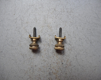 Set of Antique Brass head Clock movement mount fixation Screws for Junghans / German Clock Gustav Becker HAC / Parts Restore Art supplies C