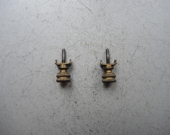 Set of Antique Brass head Clock movement mount fixation Screws / German Clock Gustav Becker Junghans HAC / Parts Restore Art supplies H