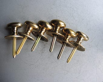 One!!! Set of 6 Vintage Brass Bronze Door or Window lock Latches Pull Handle / Cabinet Furniture / Industrial Salvages / Architectural knob
