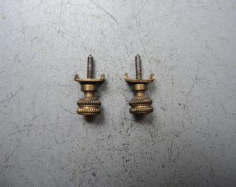 Set of Antique Brass head Clock movement mount fixation Screws / German Clock Gustav Becker Junghans HAC / Parts Restore Art supplies J