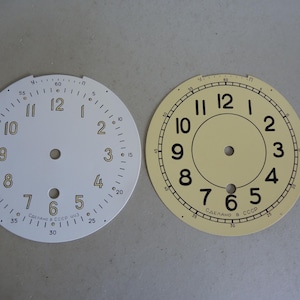 ONE! Set of 2 Vintage USSR Era Russian marine Ship Clock CHCHZ Brass Dial / Nos condition Dial for Marine Ship Clock / spare parts / repair