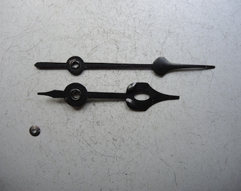 Set of Antique Solid Metal clock hands JUNGHANS 1920s movement / German Wall Clock Gustav Becker Mauthe HAC Parts Restore Art supplies H11