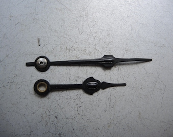 Set Antique Solid Metal clock hands JUNGHANS early 1900 movement / German Wall Clock Gustav Becker Mauthe HAC Parts Restore Art supplies h9