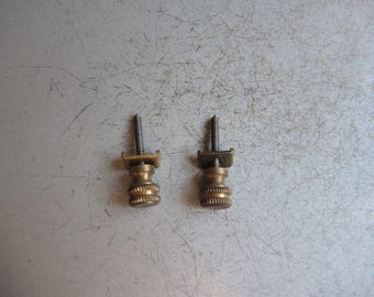 Set of Antique Brass head Clock movement mount fixation Screws for Junghans / German Clock Gustav Becker HAC / Parts Restore Art supplies O