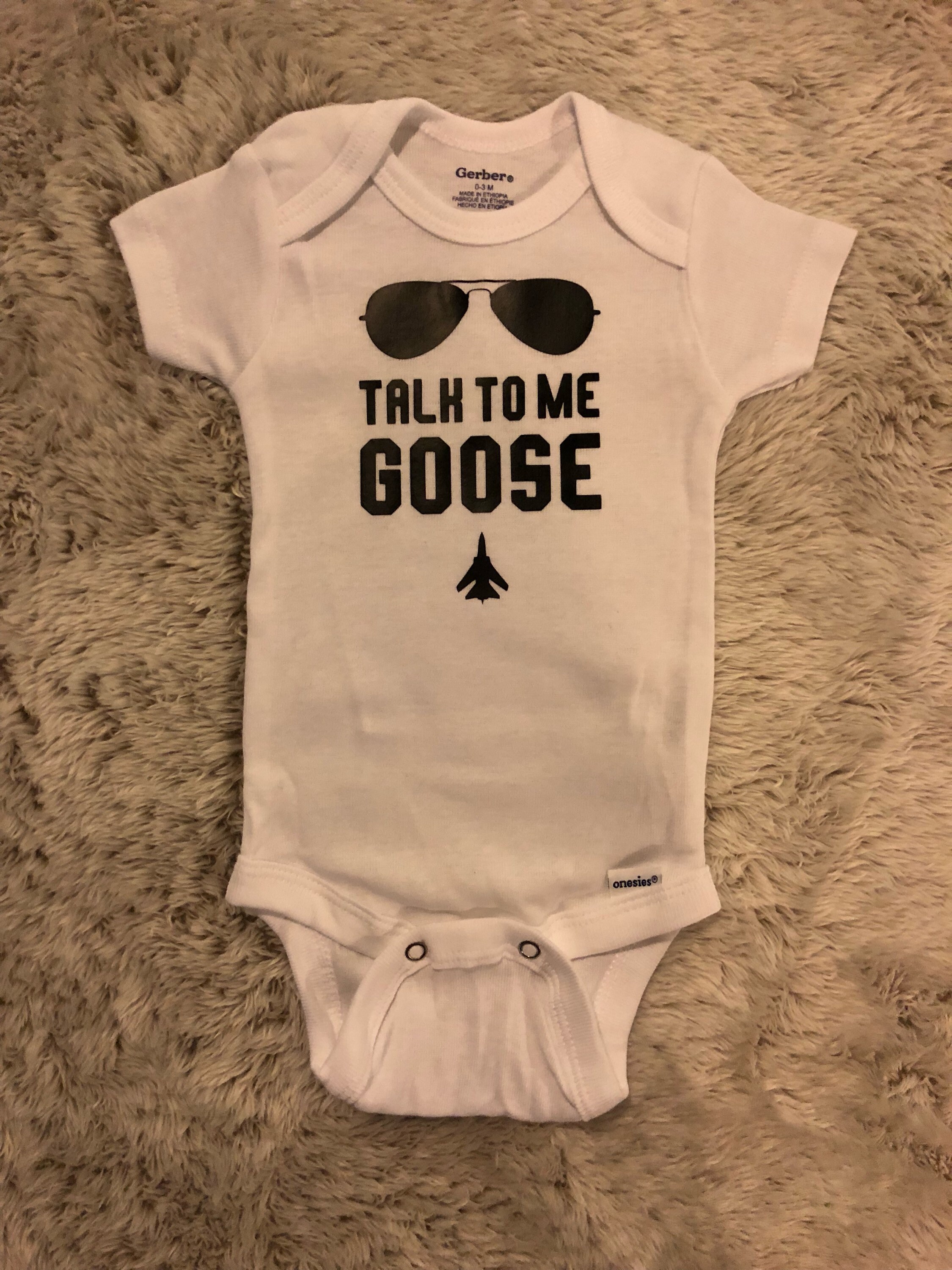 talk to me goose onesie