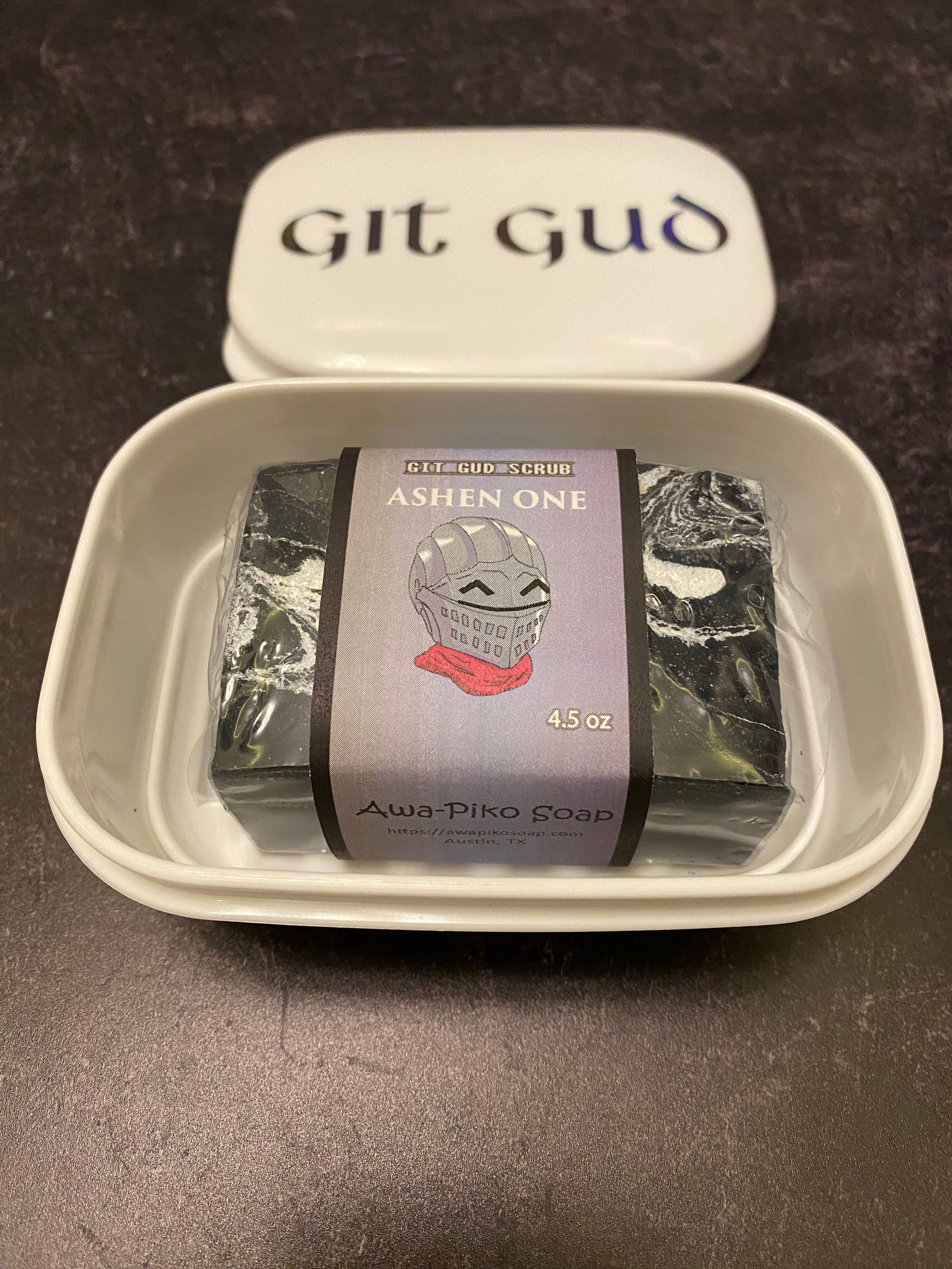 Git Gud Scrub! Soap Ashen One (Tea tree essential oil) – Awa-Piko Soap