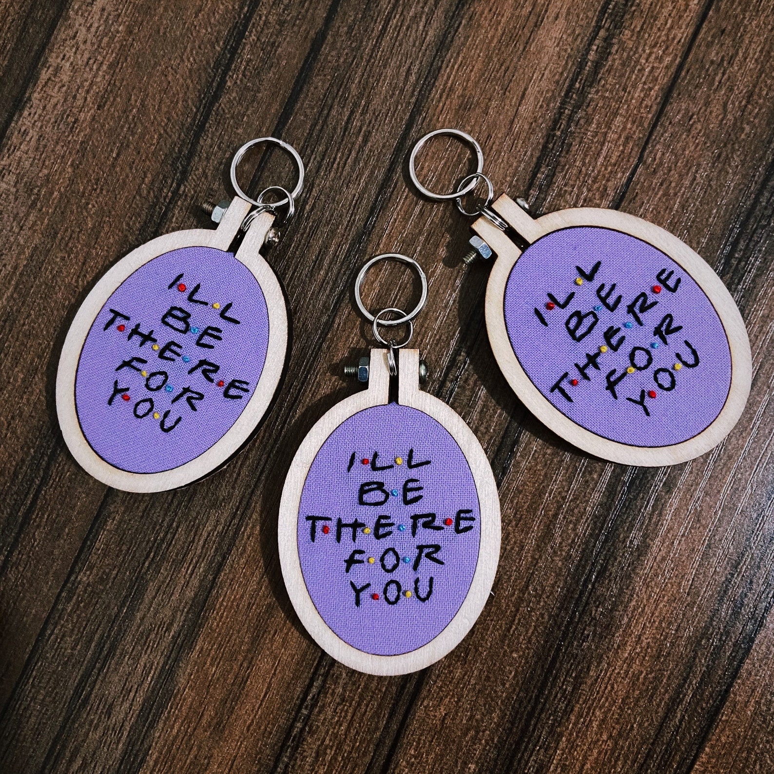 Friends tv show keychain/ handmade/ embroidery/ handmade Etsy