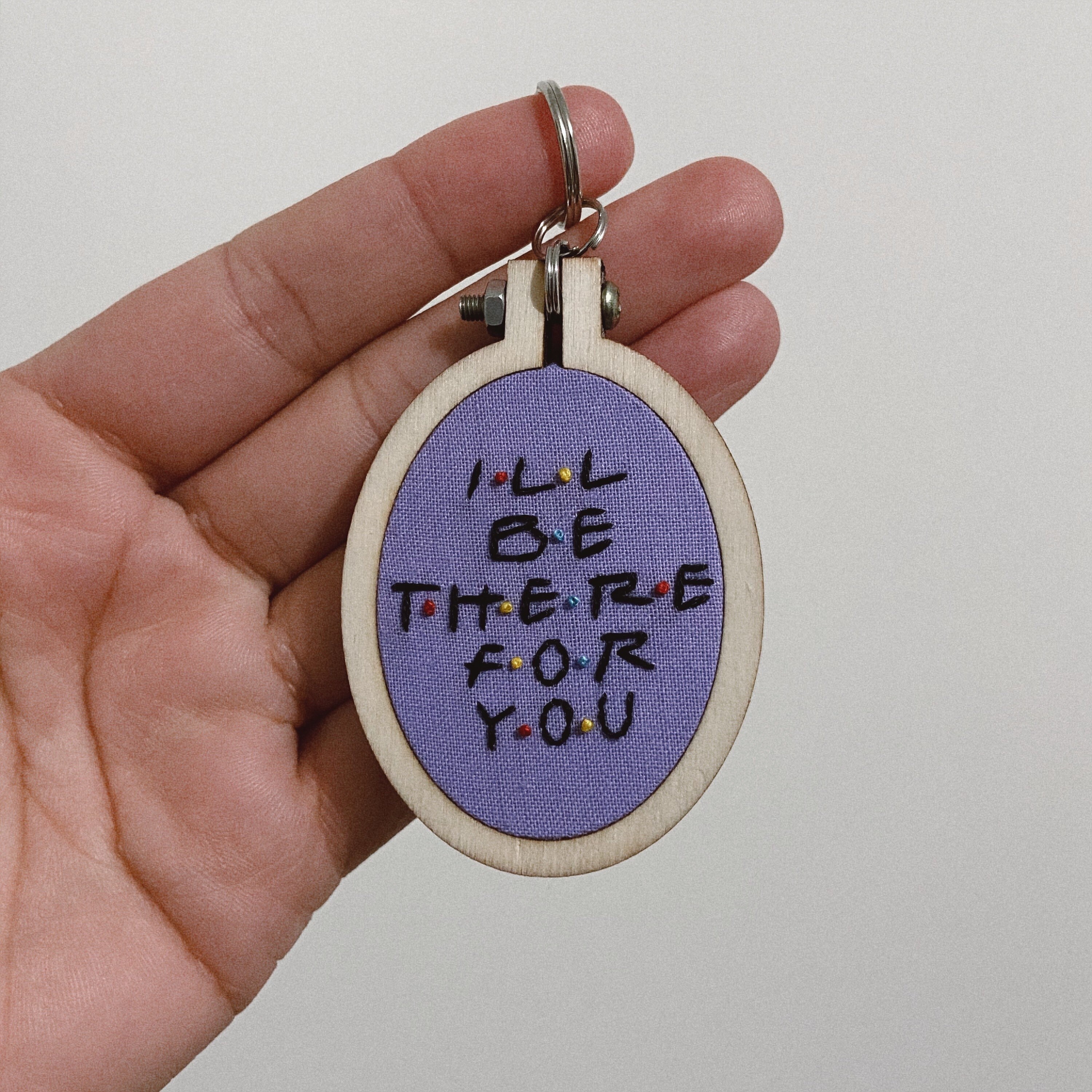 Friends tv show keychain/ handmade/ embroidery/ handmade Etsy