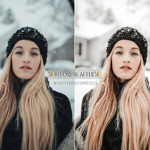 Bright Clean WINTER WHITES Lightroom Presets for Desktop & Mobile, Holiday Lifestyle Blogger Presets, Family Portrait Photography Presets image 5