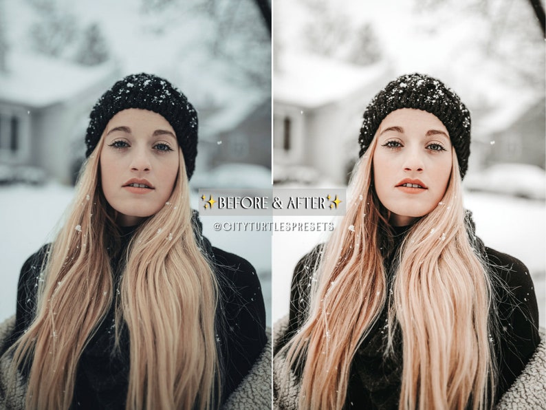 Bright Clean WINTER WHITES Lightroom Presets for Desktop & Mobile, Holiday Lifestyle Blogger Presets, Family Portrait Photography Presets image 5