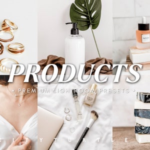 Clean White Product Lightroom Presets for Desktop & Mobile, Bright Airy Natural Photography Editing Tools image 1