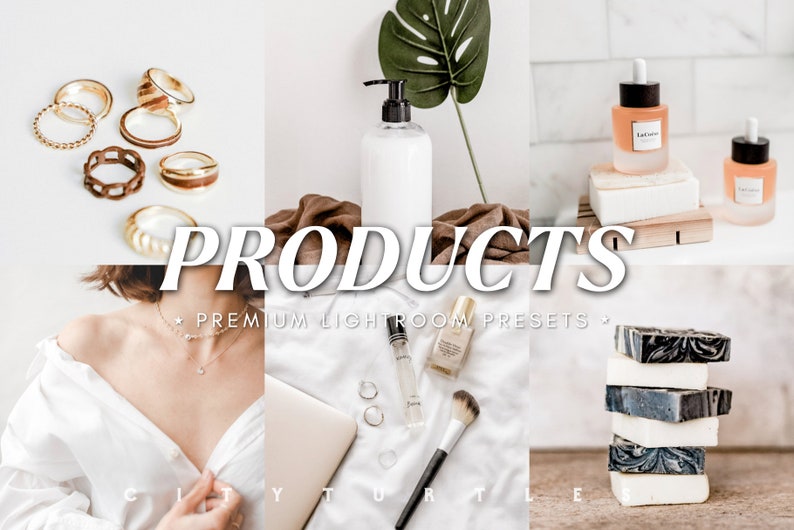 Clean White Product Lightroom Presets for Desktop & Mobile, Bright Airy Natural Photography Editing Tools image 1