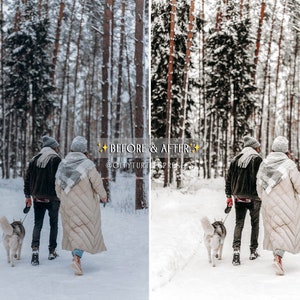 Bright Clean WINTER WHITES Lightroom Presets for Desktop & Mobile, Holiday Lifestyle Blogger Presets, Family Portrait Photography Presets image 9