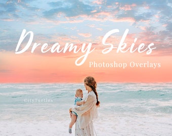 30 Dreamy Pastel Sky Overlays for Adobe Photoshop and Mobile