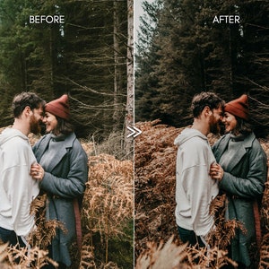 Moody Warm Outdoor Rustic Portrait Wedding Lightroom Presets Premium Photography Editing Tools image 2