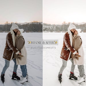 Bright Clean WINTER WHITES Lightroom Presets for Desktop & Mobile, Holiday Lifestyle Blogger Presets, Family Portrait Photography Presets image 8