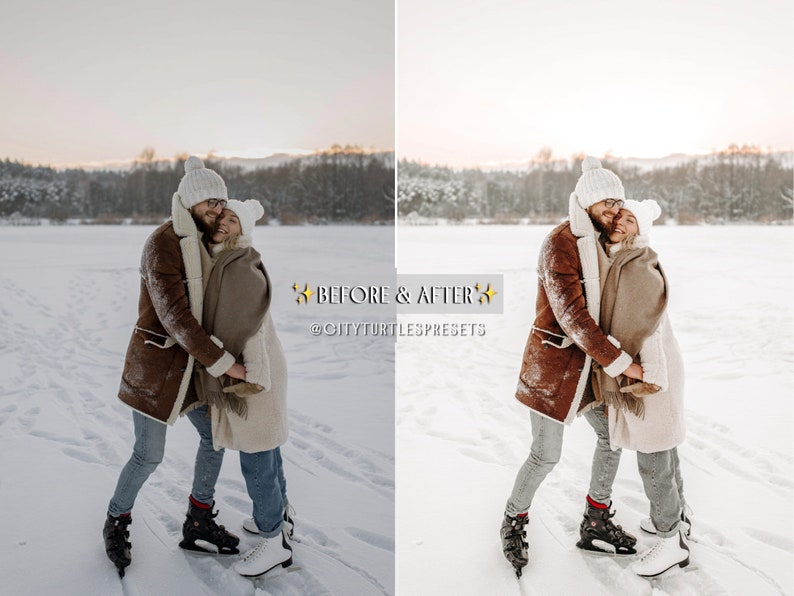 Bright Clean WINTER WHITES Lightroom Presets for Desktop & Mobile, Holiday Lifestyle Blogger Presets, Family Portrait Photography Presets image 8