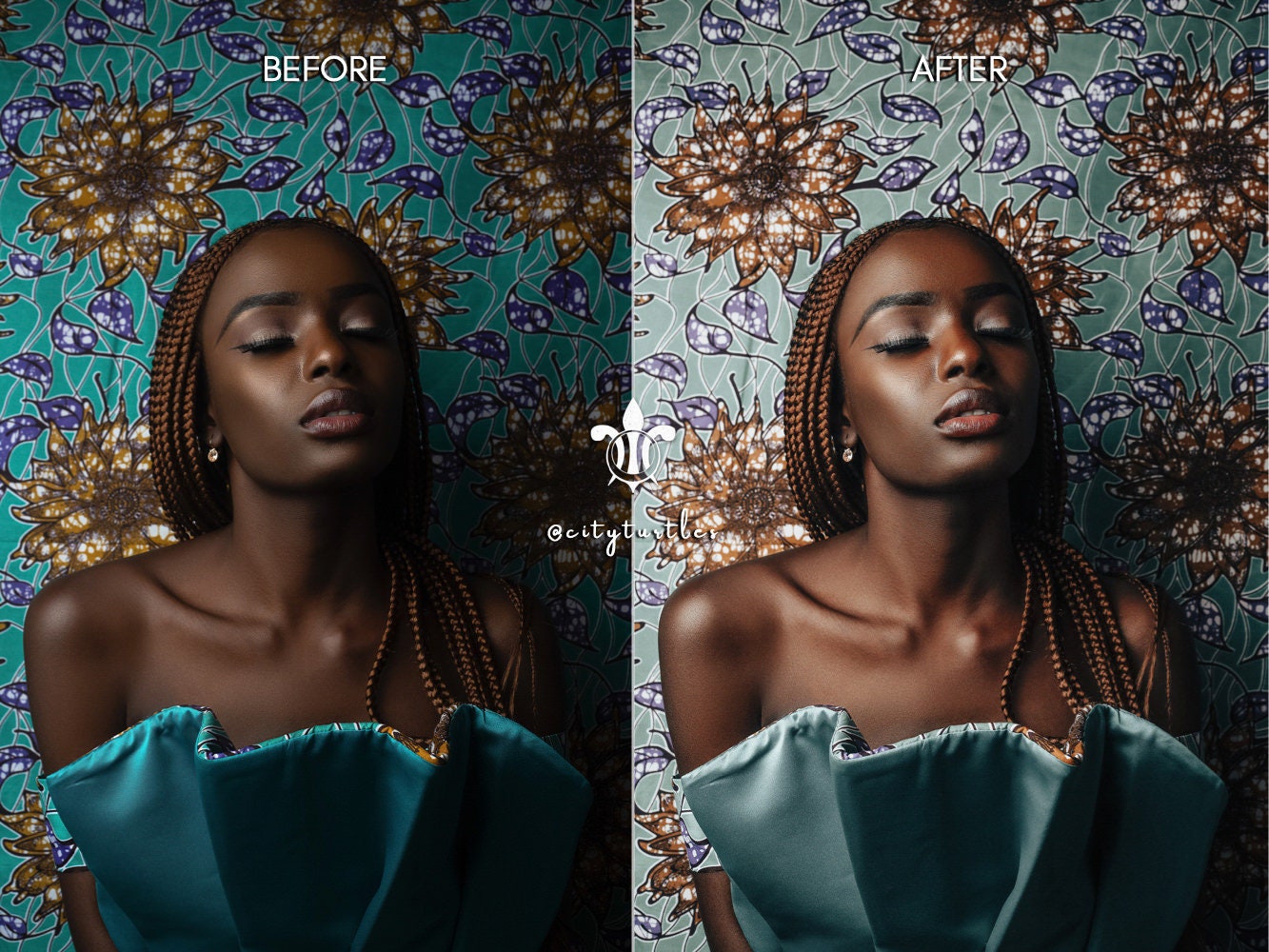 Moody Minimal DARK SKIN Portrait Lightroom Presets Pack for | Etsy