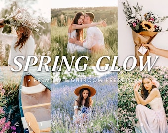 SPRING GLOW Natural Vibrant Lightroom Presets for Desktop & Mobile, Outdoor Family Photography, Portrait Wedding Presets