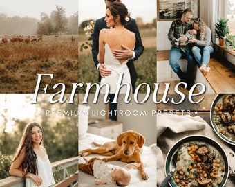 Rustic Warm Natural Lightroom Presets, Fall Mobile and Desktop Presets Pack, Family Lifestyle Portrait Editing Presets