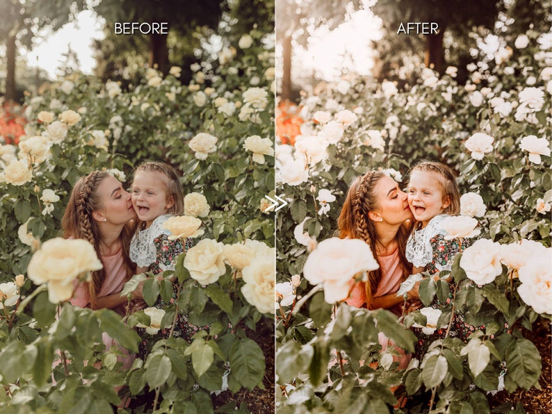 Natural Outdoor FAMILY Portrait Lightroom Presets Pack for Desktop & Mobile One Click Photographer Editing Tools image 6