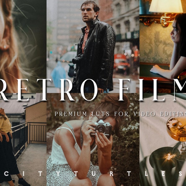 Cinematic Film LUTs for Video Editing, Professional Color Grading LUTs for Filmmakers, Adobe Premiere Pro, Final Cut Pro, DaVinci Resolve