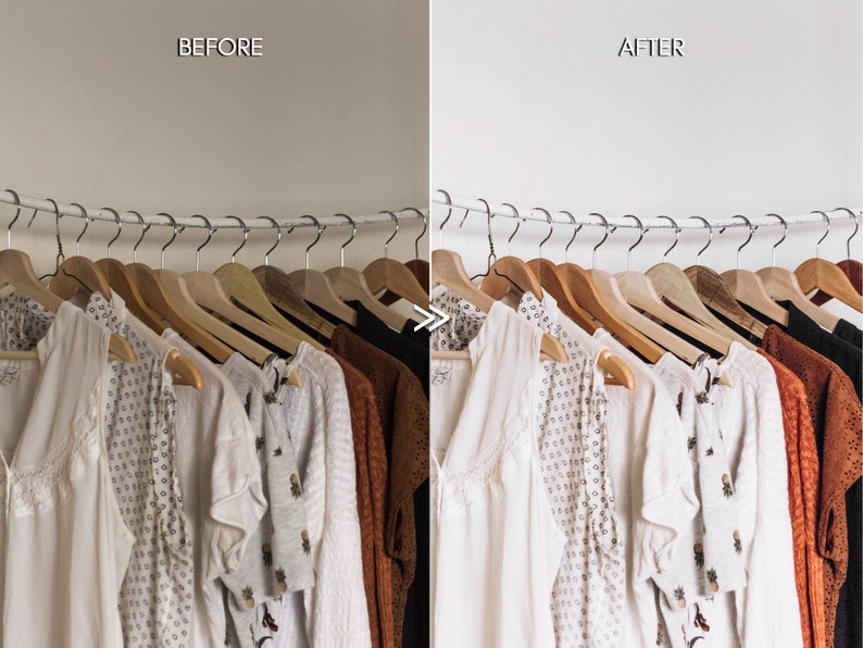 Clean White FASHION Boutique Lightroom Presets, Bright Product Photography Presets, Professional Clothing Retail Presets image 5