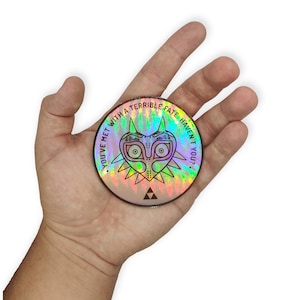 Terrible Fate – Zelda Majora&#39;s Mask Nintendo 3in Holo Sticker