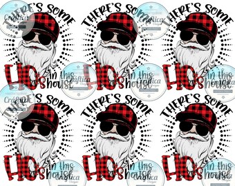 There is some Ho's in the House, ready to use waterslide images, 20oz tumbler decal, 30oz waterslide tumbler decals