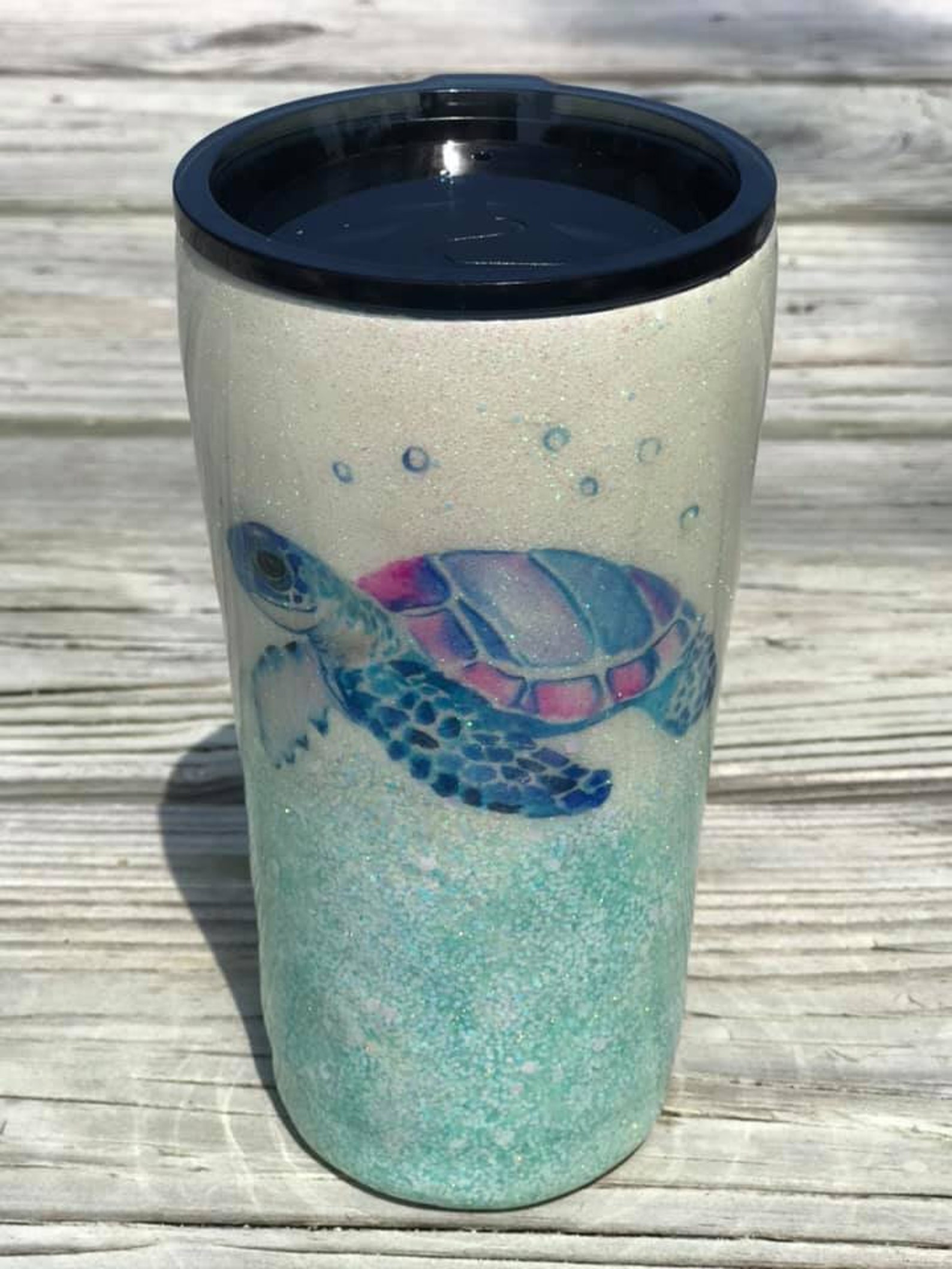 SEA TURTLE TUMBLER Etsy
