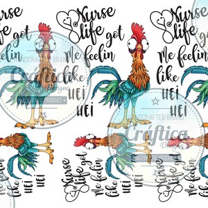 Hei Hei, Nurse Life PNG, tumbler, tumbler decals