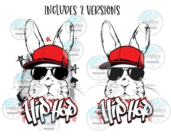 Easter Bunny Hip Hop man, Easter Bunny Shirt for DAD, grandfather, Easter Bunny Face, Easter Bunny Design PNG, JPEG
