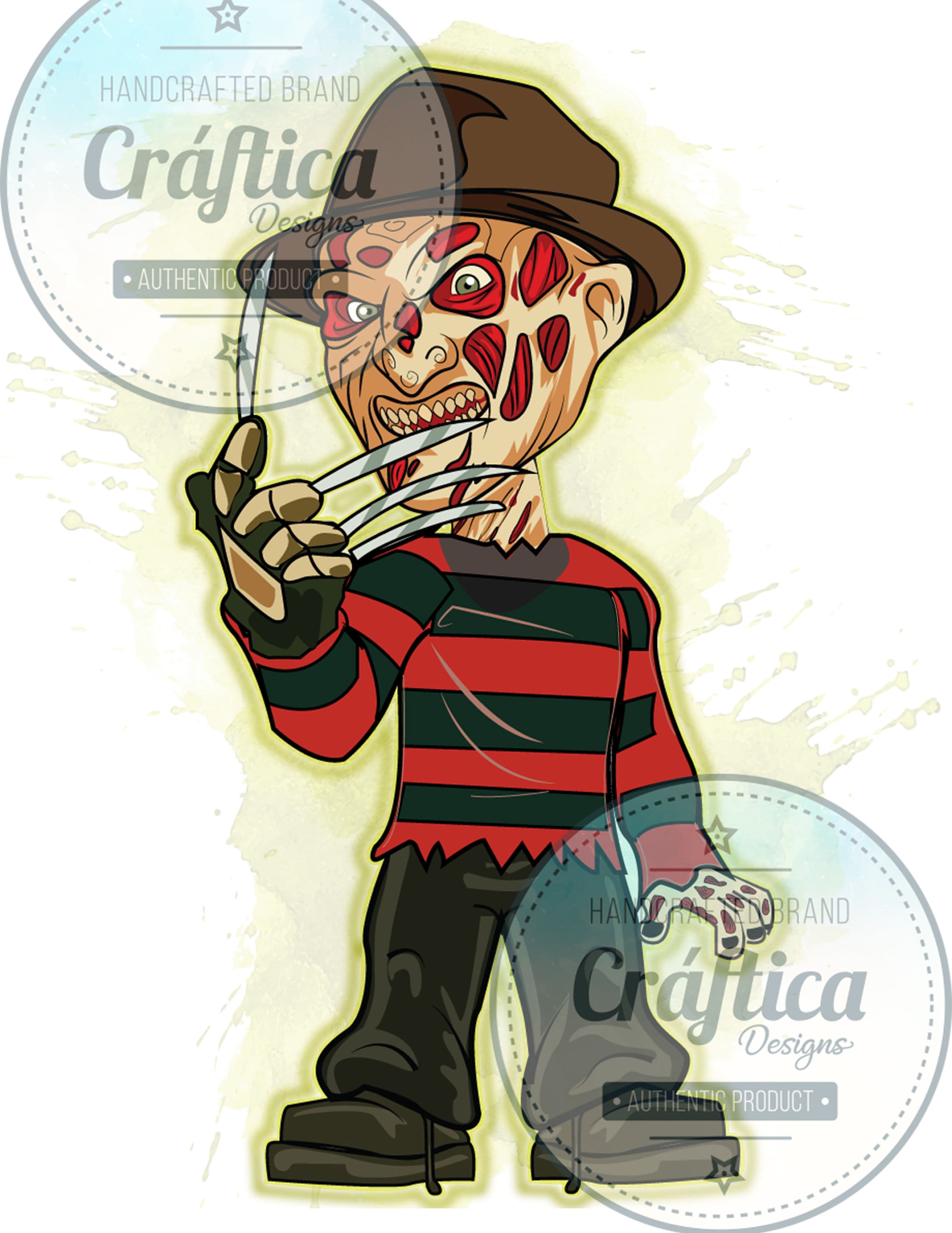 Freddy Krueger Chibi Svg, Freddy Krueger Svg, Horror Movie S